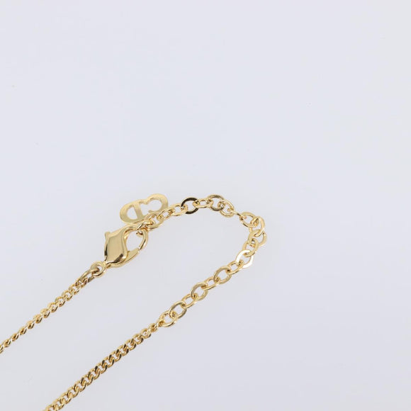 Christian Dior Necklace metal Gold Tone Auth 193448M