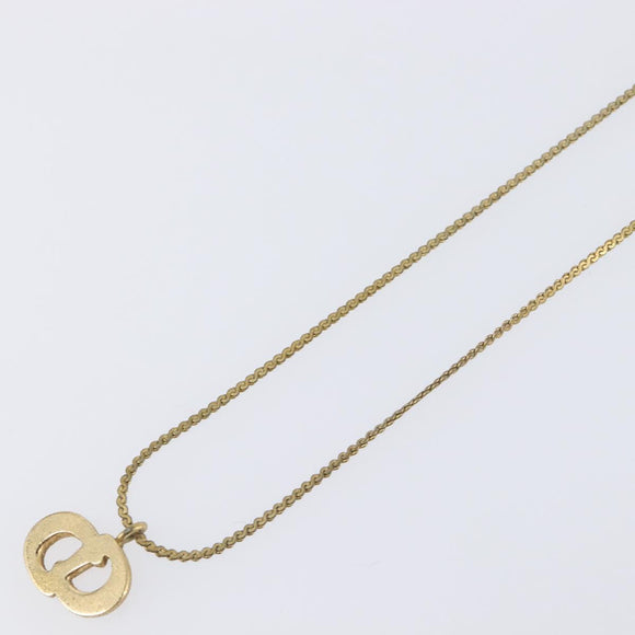 Christian Dior Necklace metal Gold Tone Auth 193456