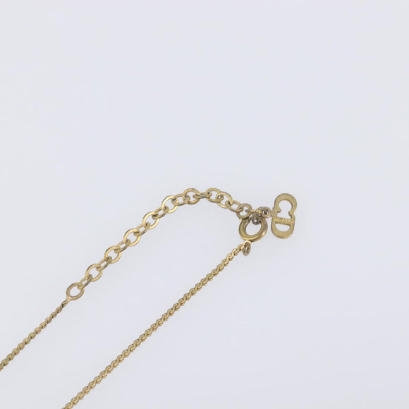 Christian Dior Necklace metal Gold Tone Auth 193456