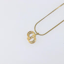 Christian Dior Necklace metal Gold Tone Auth 193456-3