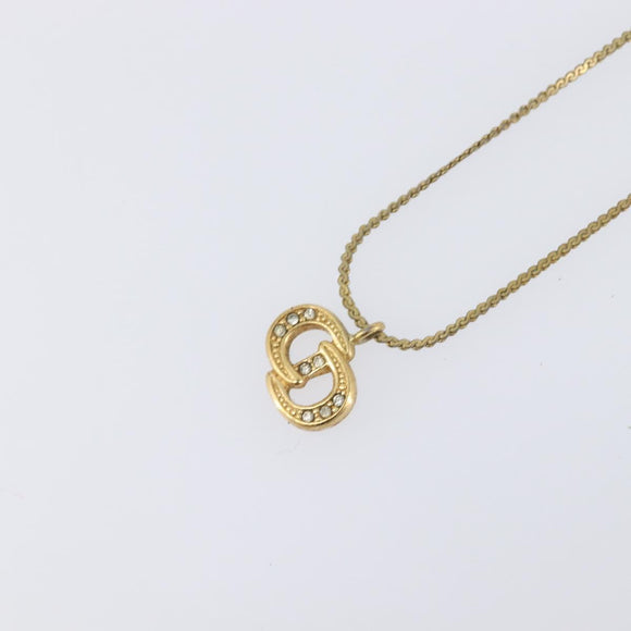 Christian Dior Necklace metal Gold Tone Auth 193456