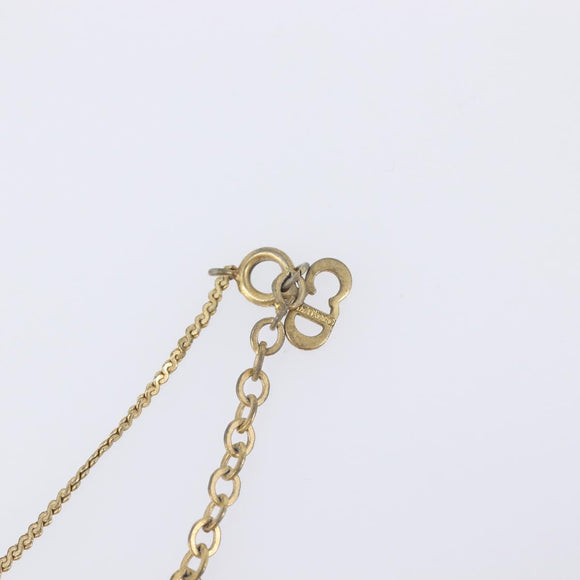 Christian Dior Necklace metal Gold Tone Auth 193456