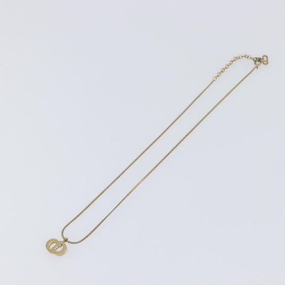 Christian Dior Necklace metal Gold Tone Auth 193456