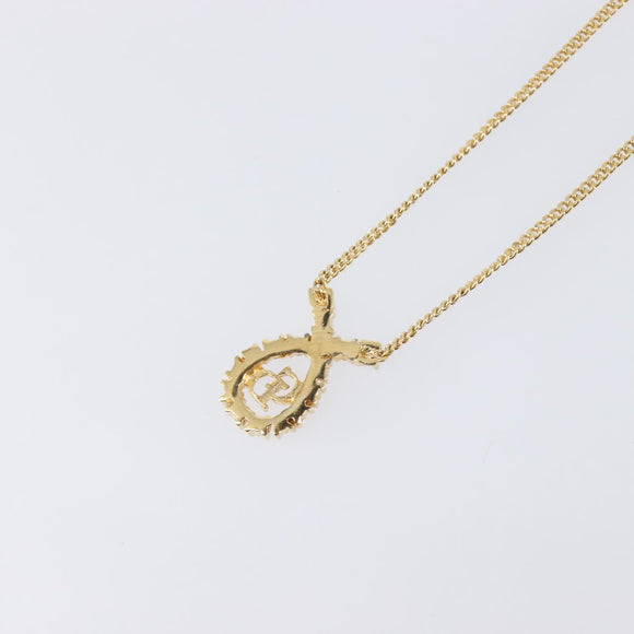 Christian Dior Necklace metal Gold Tone Auth 193470