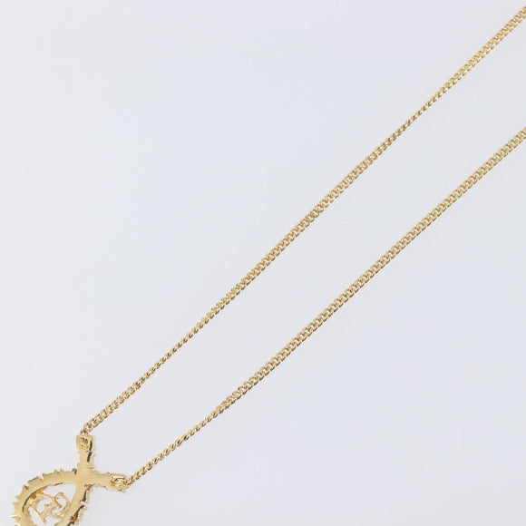 Christian Dior Necklace metal Gold Tone Auth 193470