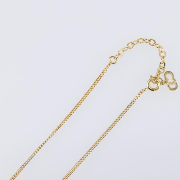 Christian Dior Necklace metal Gold Tone Auth 193470