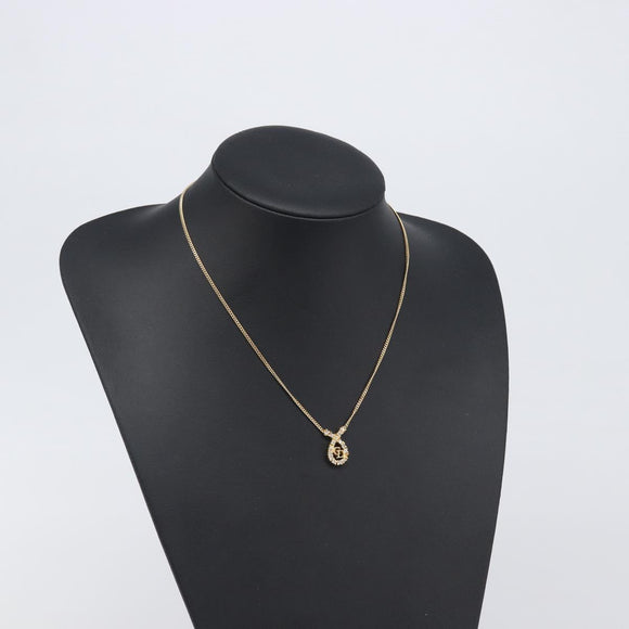 Christian Dior Necklace metal Gold Tone Auth 193470