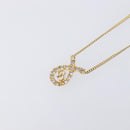 Christian Dior Necklace metal Gold Tone Auth 193470-3