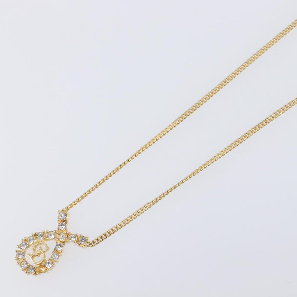 Christian Dior Necklace metal Gold Tone Auth 193470