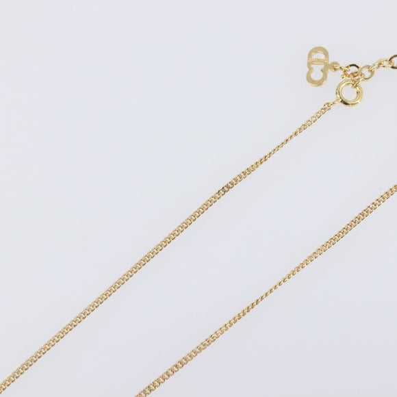 Christian Dior Necklace metal Gold Tone Auth 193470