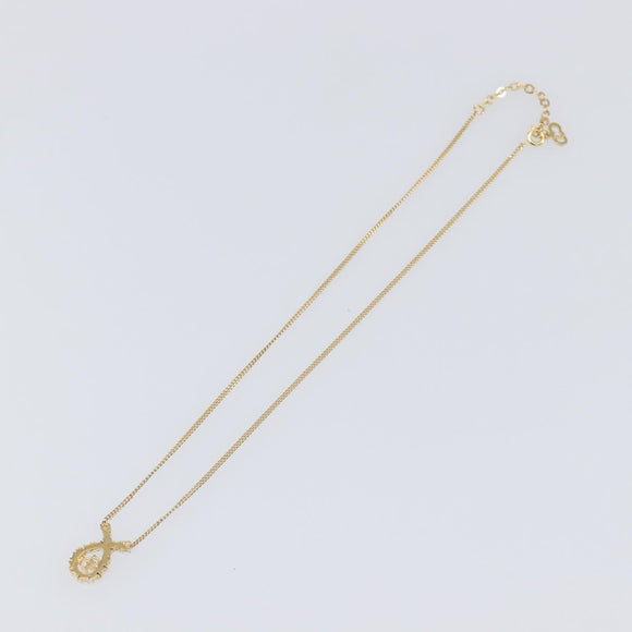 Christian Dior Necklace metal Gold Tone Auth 193470