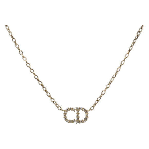 Christian Dior Necklace metal Gold Tone Auth 193471