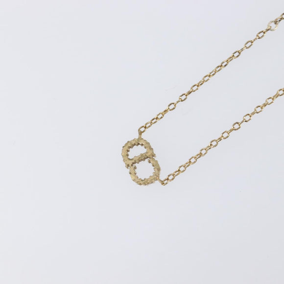 Christian Dior Necklace metal Gold Tone Auth 193471