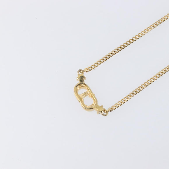 Christian Dior Necklace metal Gold Tone Auth 193477