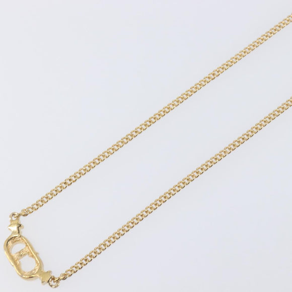 Christian Dior Necklace metal Gold Tone Auth 193477