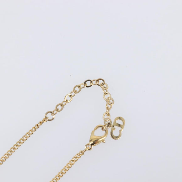 Christian Dior Necklace metal Gold Tone Auth 193477