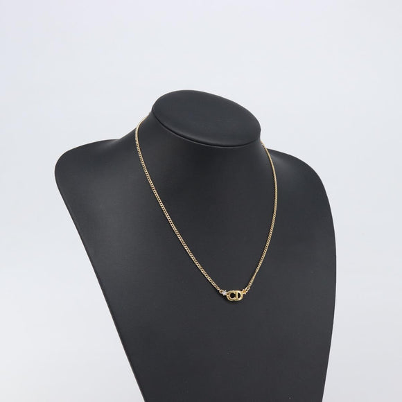 Christian Dior Necklace metal Gold Tone Auth 193477