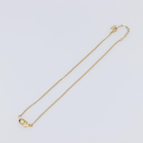Christian Dior Necklace metal Gold Tone Auth 193477