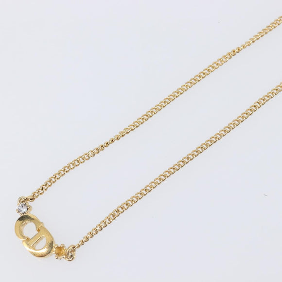 Christian Dior Necklace metal Gold Tone Auth 193477