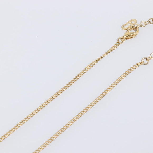 Christian Dior Necklace metal Gold Tone Auth 193477