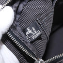 HERMES Her LineMM Hand Bag Canvas Gray Silver Auth 193484-17
