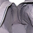 HERMES Her LineMM Hand Bag Canvas Gray Silver Auth 193484-19