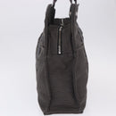 HERMES Her LineMM Hand Bag Canvas Gray Silver Auth 193484-5