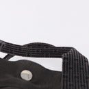 HERMES Her LineMM Hand Bag Canvas Gray Silver Auth 193484-9