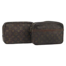 LOUIS VUITTON Monogram Pouch 2 Set LV Auth 193487-1