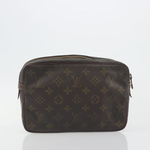 LOUIS VUITTON Monogram Pouch 2 Set LV Auth 193487