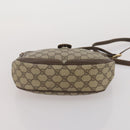 GUCCI GG Supreme GG Canvas Sherry Line Bag PVC 2 Set Beige Brown Auth 193488-15