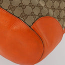 GUCCI GG Supreme GG Canvas Sherry Line Bag PVC 2 Set Beige Brown Auth 193488-8