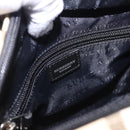 BURBERRY Nova Check Hand Bag PVC Beige Silver Auth 193495V-18