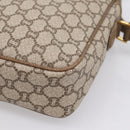 GUCCI GG Plus Supreme Shoulder Bag PVC Beige Gold Auth 193496-10