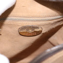 GUCCI GG Plus Supreme Shoulder Bag PVC Beige Gold Auth 193496-15