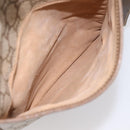 GUCCI GG Plus Supreme Shoulder Bag PVC Beige Gold Auth 193496-19