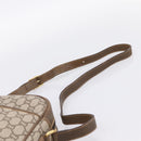 GUCCI GG Plus Supreme Shoulder Bag PVC Beige Gold Auth 193496-8