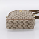 GUCCI GG Plus Supreme Shoulder Bag PVC Beige Gold Auth 193496-9