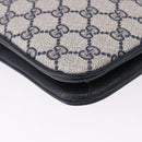 GUCCI GG Supreme Shoulder Bag PVC Navy Gold 004 02 025 Auth 193497-16