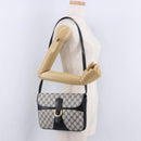 GUCCI GG Supreme Shoulder Bag PVC Navy Gold 004 02 025 Auth 193497-23