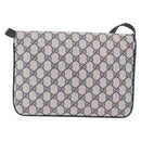 GUCCI GG Supreme Shoulder Bag PVC Navy Gold 004 02 025 Auth 193497-2