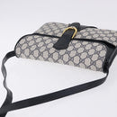 GUCCI GG Supreme Shoulder Bag PVC Navy Gold 004 02 025 Auth 193497-6