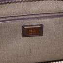 FENDI Zucca Canvas Tote Bag PVC Brown Black Auth 193498-18
