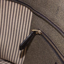 FENDI Zucca Canvas Tote Bag PVC Brown Black Auth 193498-21