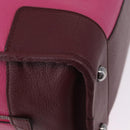 LOEWE Amazona 35 Hand Bag Leather Pink Silver Auth 193499V-15