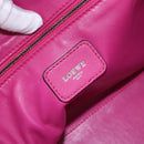 LOEWE Amazona 35 Hand Bag Leather Pink Silver Auth 193499V-19