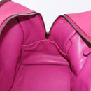LOEWE Amazona 35 Hand Bag Leather Pink Silver Auth 193499V-21