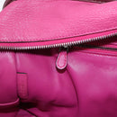 LOEWE Amazona 35 Hand Bag Leather Pink Silver Auth 193499V-22
