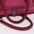 LOEWE Amazona 35 Hand Bag Leather Pink Silver Auth 193499V-7