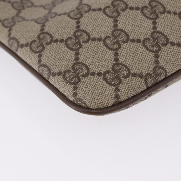 GUCCI GG Supreme Web Sherry Line Bag PVC Beige Gold 904 02 047 Auth 193500